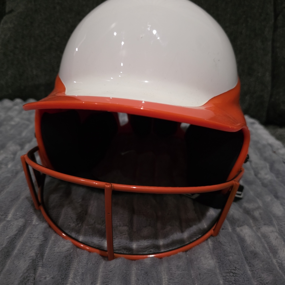 RIP-IT Orange and White Helmet - Picture 4 of 5